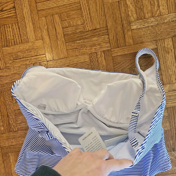 AZURE Sea Level Positano Square Neck One Piece Swimsuit, US 12‎ - Picture 8 of 10